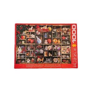 Eurographics 1000 Piece Jigsaw Puzzle Christmas Ornament Shadowbox Theme Holiday